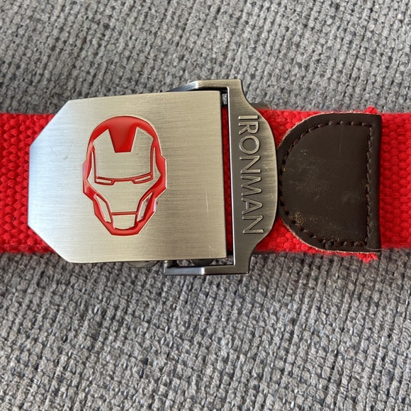 Ironman belt for kids with metal clasp - Picture 2 of 3